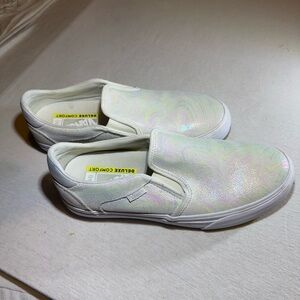 Vans White Iridescent Sneakers